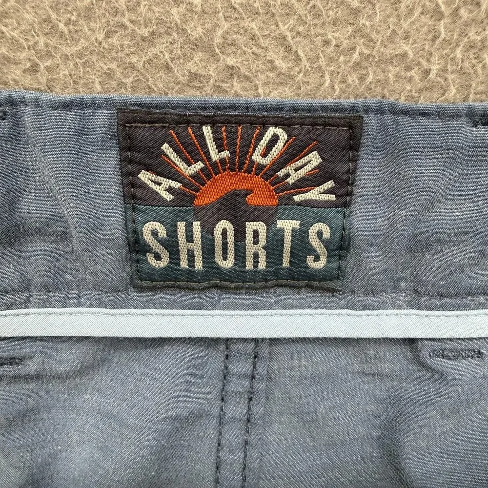 Faherty All Day Shorts Mens 38 Blue‎ 9 Inseam Chino Stretch Drawstring Casual